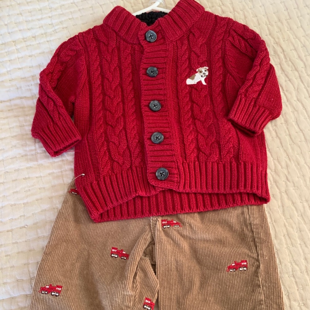 2Pc Gymboree Sweater and Corduroy Pants